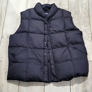 Lands End puffy black light weight  vest size Xlarge like new condition #19